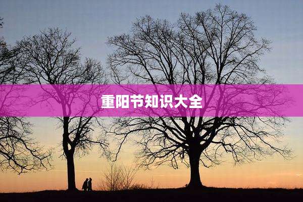 重阳节知识大全