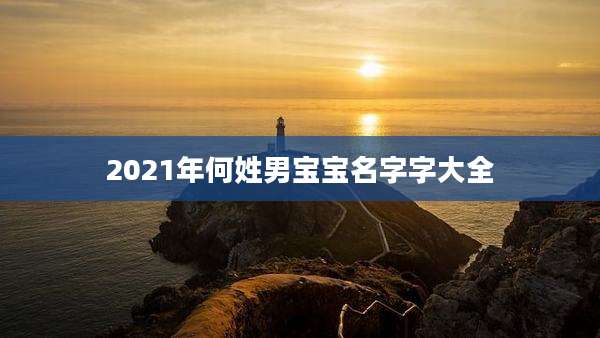2021年何姓男宝宝名字字大全