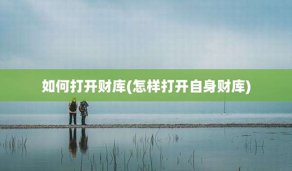 如何打开财库(怎样打开自身财库)