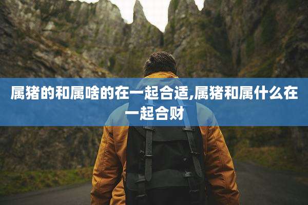 属猪的和属啥的在一起合适,属猪和属什么在一起合财