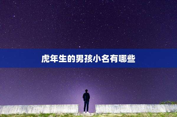 虎年生的男孩小名有哪些