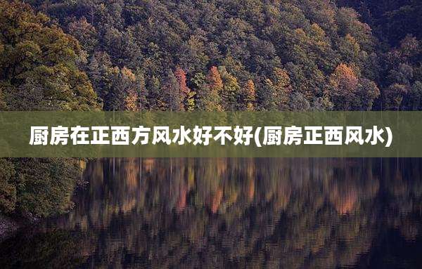 厨房在正西方风水好不好(厨房正西风水)