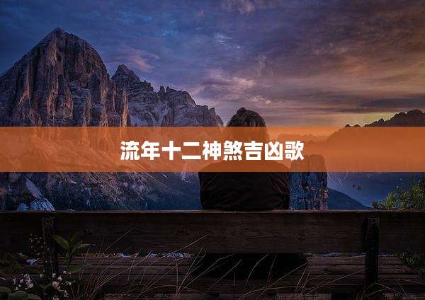 流年十二神煞吉凶歌