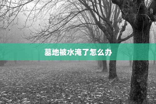墓地被水淹了怎么办