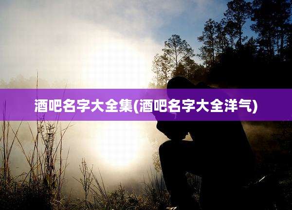 酒吧名字大全集(酒吧名字大全洋气)