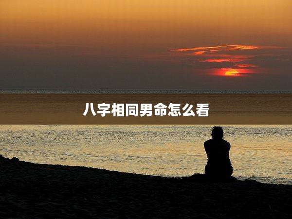 八字相同男命怎么看
