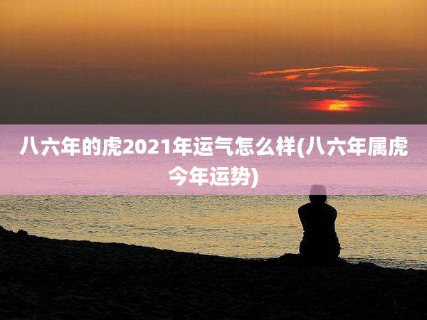 八六年的虎2021年运气怎么样(八六年属虎今年运势)