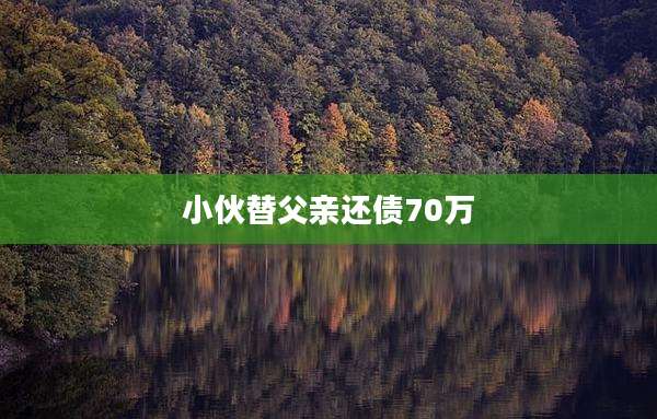 小伙替父亲还债70万