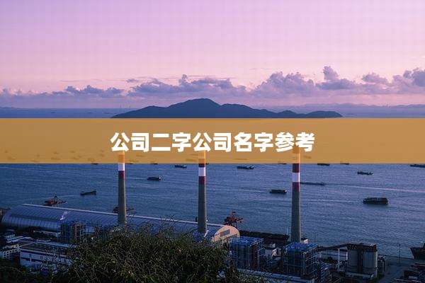 公司二字公司名字参考
