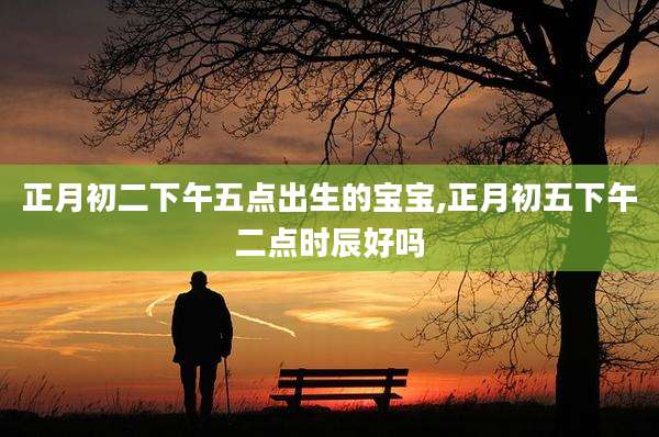 正月初二下午五点出生的宝宝,正月初五下午二点时辰好吗