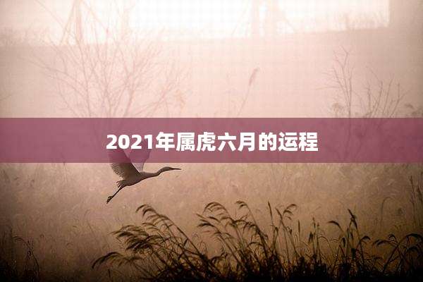 2021年属虎六月的运程