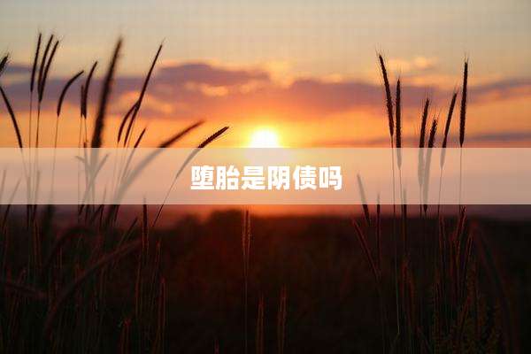 堕胎是阴债吗