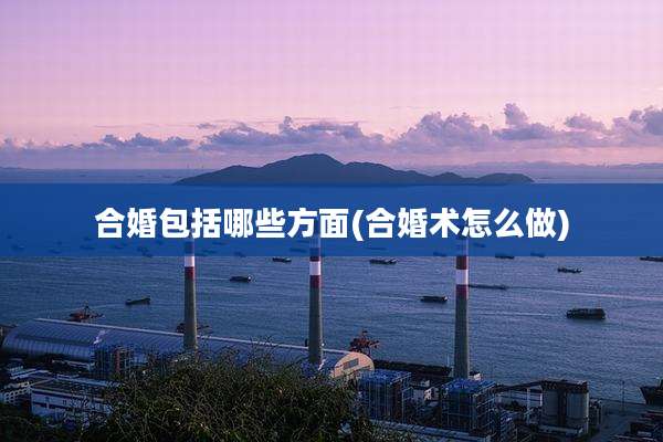 合婚包括哪些方面(合婚术怎么做)