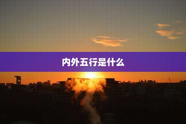 内外五行是什么