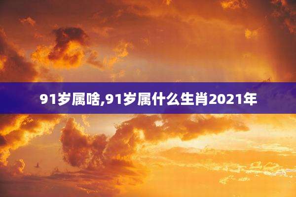 91岁属啥,91岁属什么生肖2021年