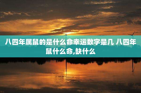 八四年属鼠的是什么命幸运数字是几 八四年鼠什么命,缺什么