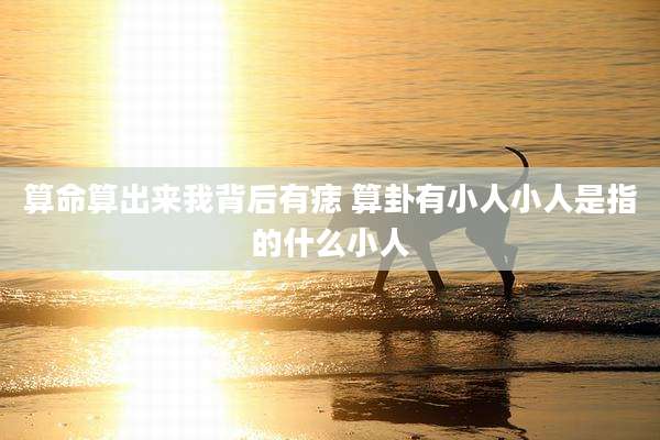 算命算出来我背后有痣 算卦有小人小人是指的什么小人