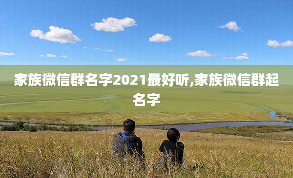 家族微信群名字2021最好听,家族微信群起名字