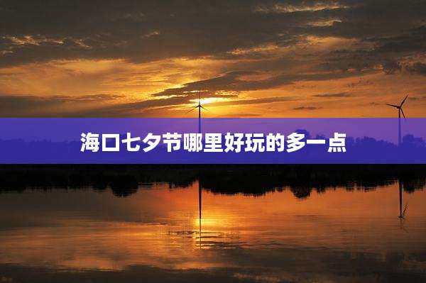 海口七夕节哪里好玩的多一点