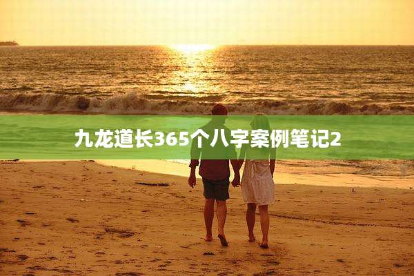 九龙道长365个八字案例笔记2