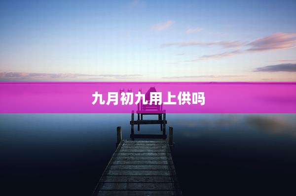 九月初九用上供吗
