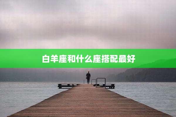 白羊座和什么座搭配最好