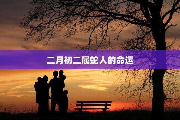 二月初二属蛇人的命运
