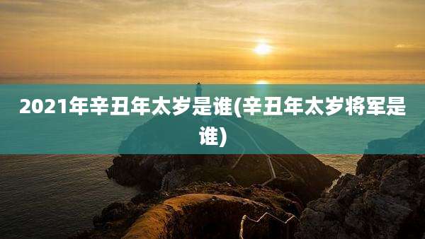 2021年辛丑年太岁是谁(辛丑年太岁将军是谁)
