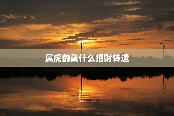 属虎的戴什么招财转运