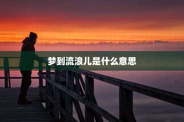 梦到流浪儿是什么意思