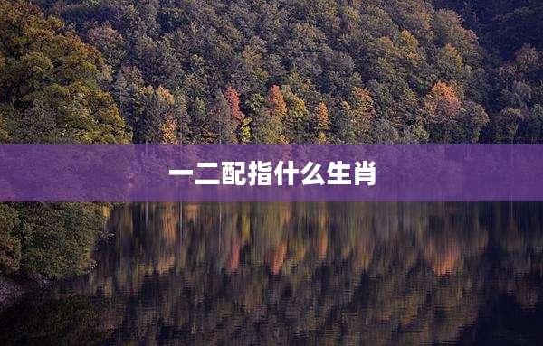 一二配指什么生肖