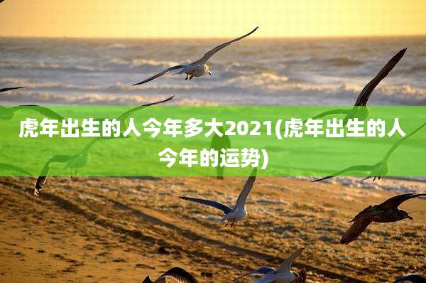 虎年出生的人今年多大2021(虎年出生的人今年的运势)