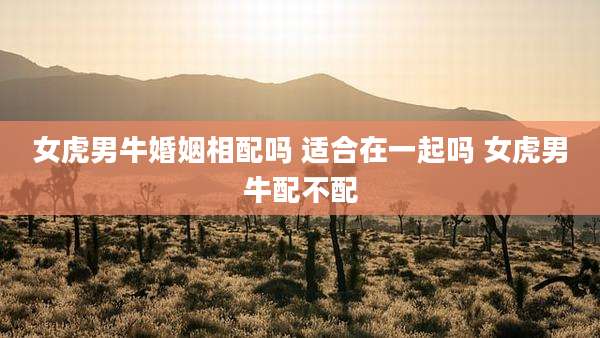 女虎男牛婚姻相配吗 适合在一起吗 女虎男牛配不配