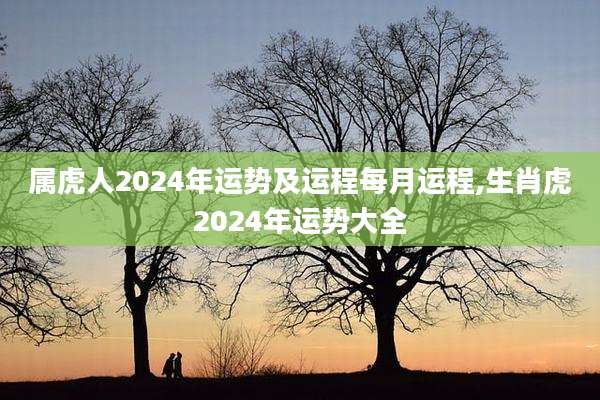 属虎人2024年运势及运程每月运程,生肖虎2024年运势大全