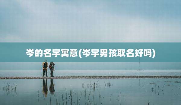 岑的名字寓意(岑字男孩取名好吗)