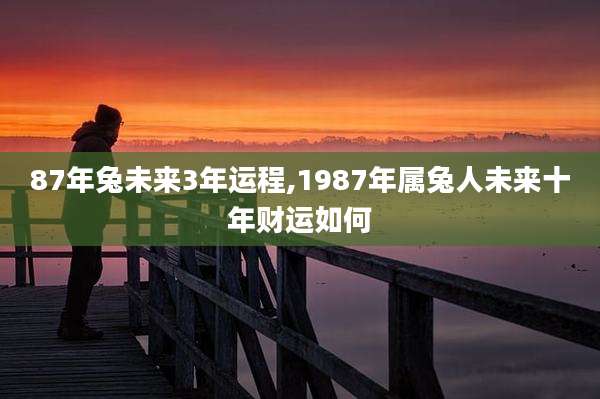 87年兔未来3年运程,1987年属兔人未来十年财运如何