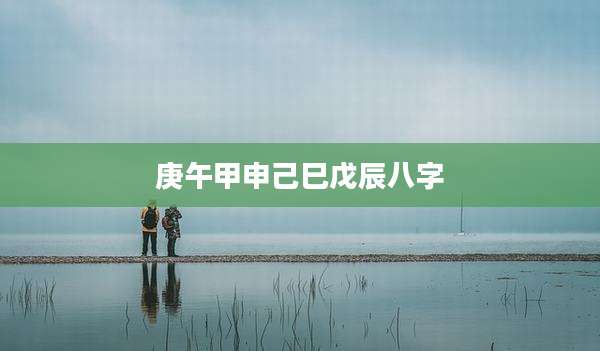 庚午甲申己巳戊辰八字
