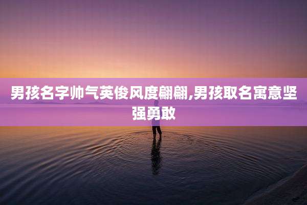 男孩名字帅气英俊风度翩翩,男孩取名寓意坚强勇敢