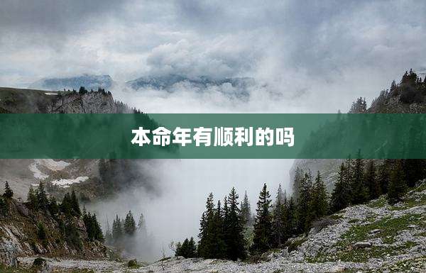 本命年有顺利的吗