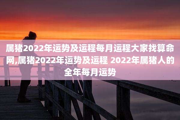 属猪2022年运势及运程每月运程大家找算命网,属猪2022年运势及运程 2022年属猪人的全年每月运势