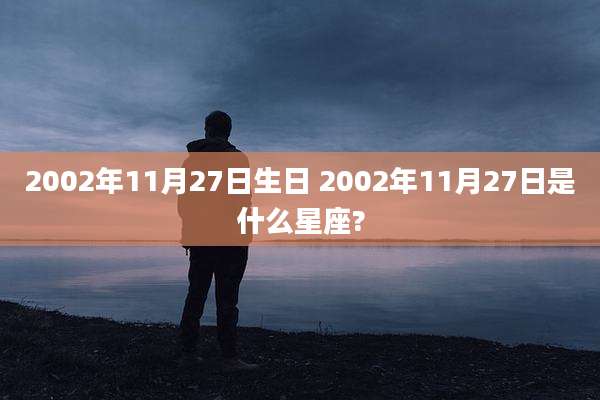 2002年11月27日生日 2002年11月27日是什么星座?