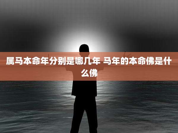 属马本命年分别是哪几年 马年的本命佛是什么佛