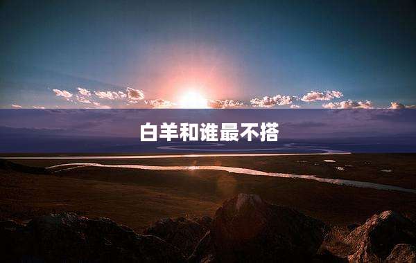 白羊和谁最不搭