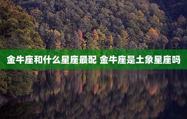 金牛座和什么星座最配 金牛座是土象星座吗