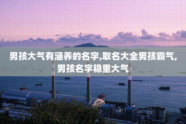 男孩大气有涵养的名字,取名大全男孩霸气,男孩名字稳重大气