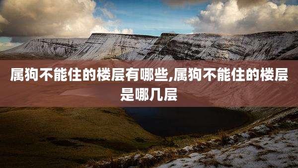 属狗不能住的楼层有哪些,属狗不能住的楼层是哪几层