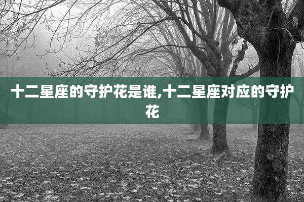 十二星座的守护花是谁,十二星座对应的守护花