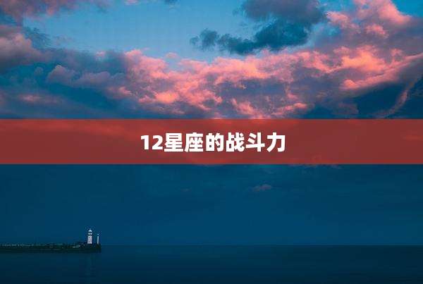 12星座的战斗力
