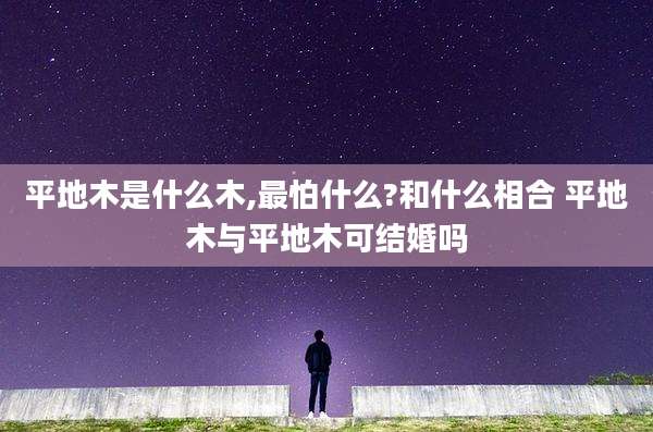 平地木是什么木,最怕什么?和什么相合 平地木与平地木可结婚吗