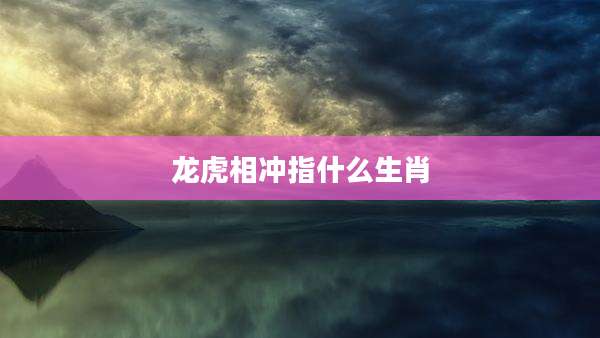 龙虎相冲指什么生肖